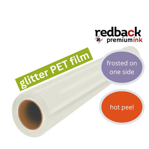 DTF 30cm * 100m glitter PET film single side frosted; hot/cold peel