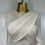 Thumbnail: Ivory Power dress upper front detail – criss-cross bodice and sheer mesh panel