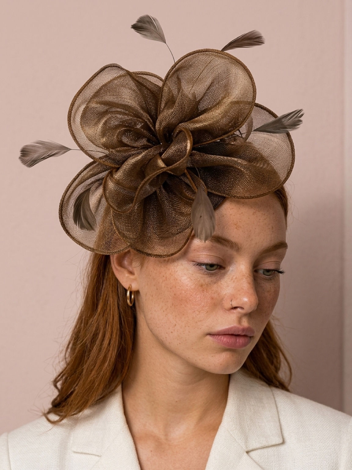 Espresso Elegance Fascinator