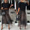 Thumbnail: Woman wearing a black cropped tee and The Noire Leopard Skirt – a sheer mesh leopard print midi skirt with soft lining, style
