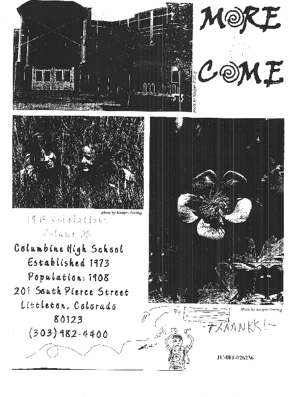 Dylan Klebold writing in Eric Harris yearbook, Columbine--taaankk!