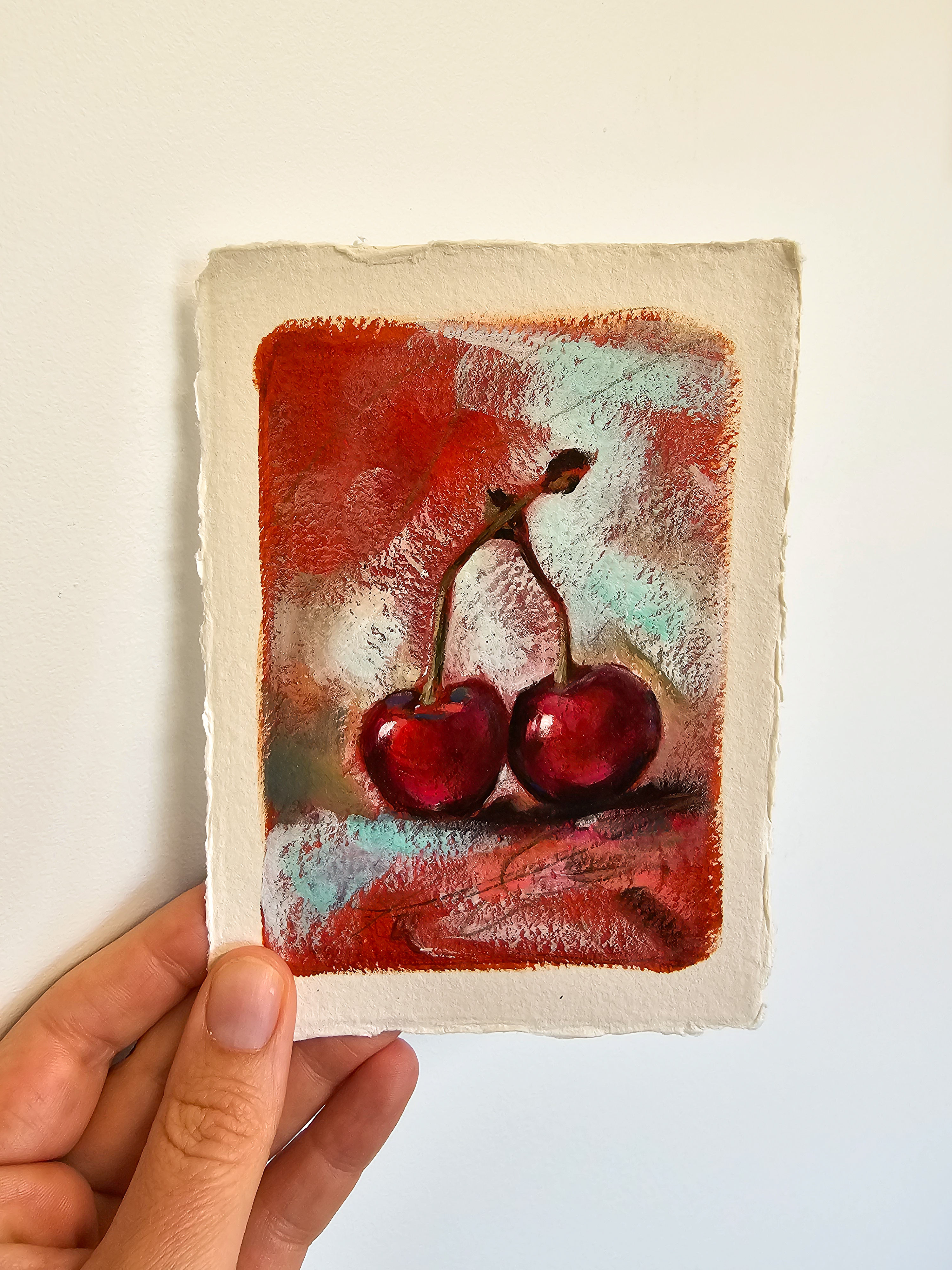 Cherries — Mini Original Painting
