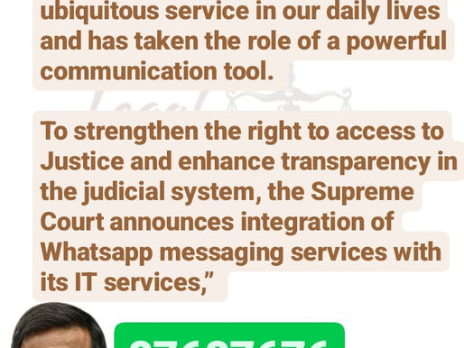 Supreme Court now on WhatsApp
