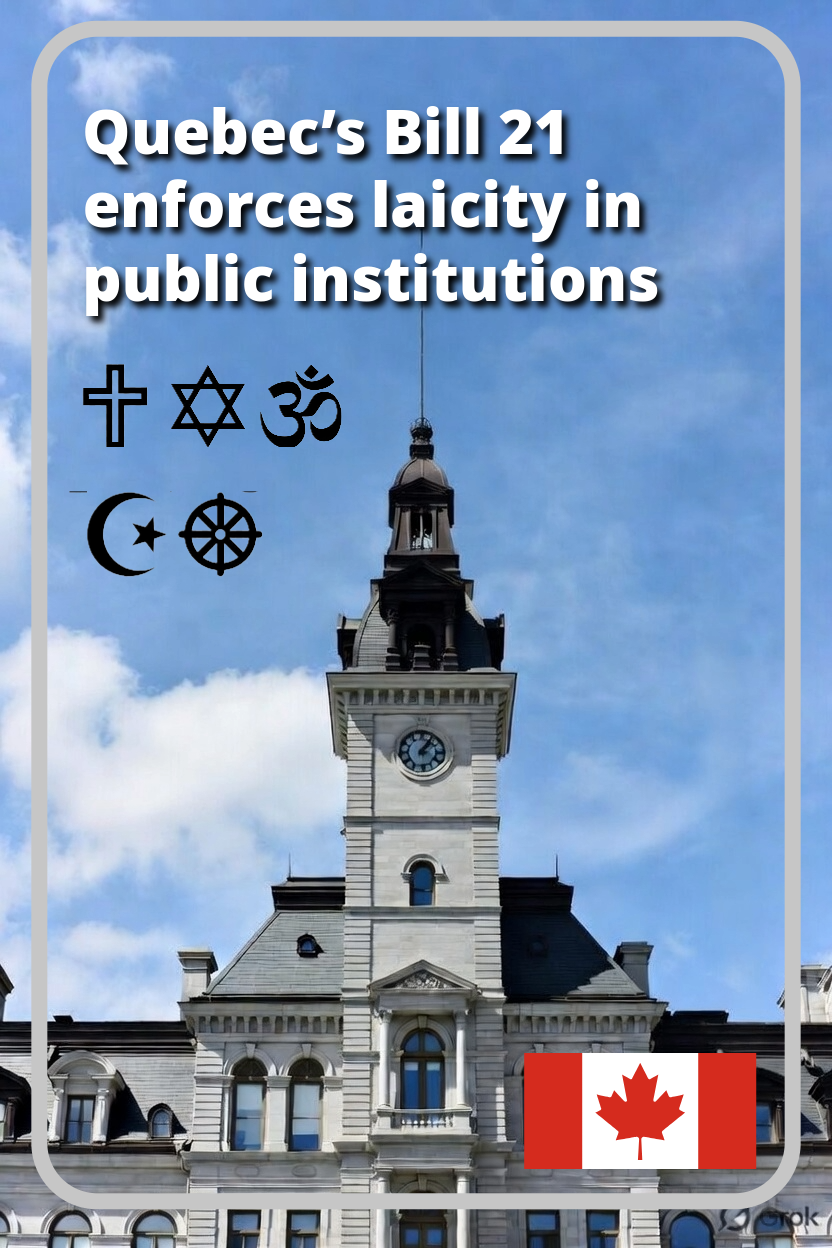 Secularism Codified: A Legal Analysis of Quebec’s “An Act Respecting the Laicity of the State” (Bill 21)