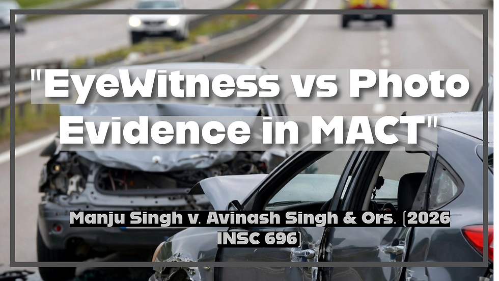MACTs Must Decide Accident Claims on Probabilities, Not Like Criminal Trials: SC
