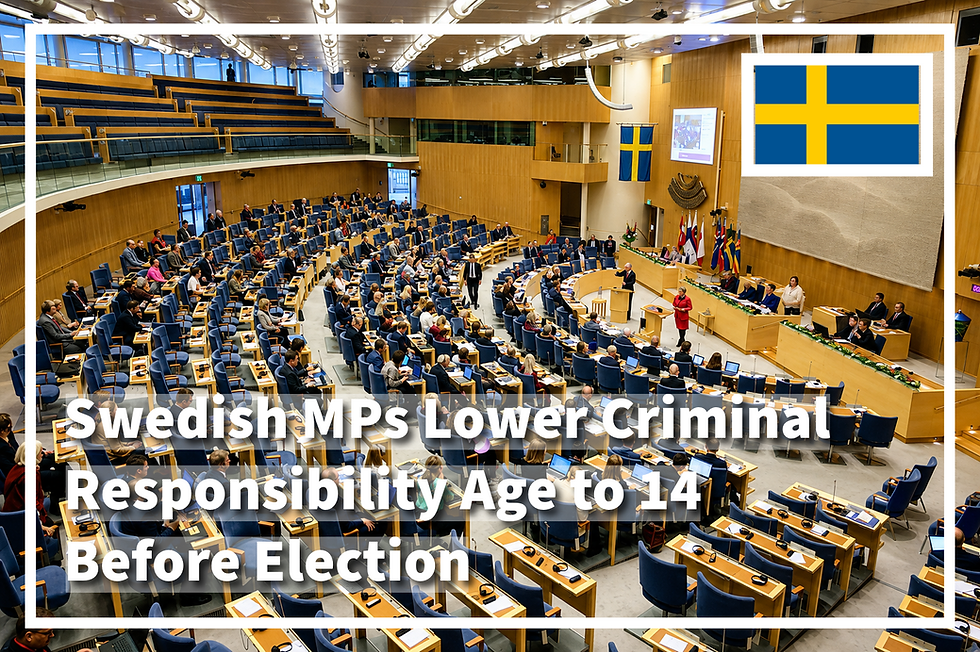 Sweden Tightens Criminal Rules for Young Offenders
