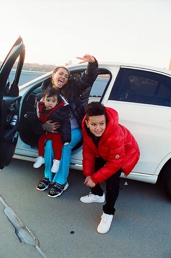 Founder and her children