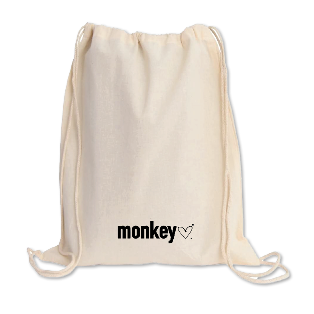 MONKEY Eco-Friendly Drawstring Backpack