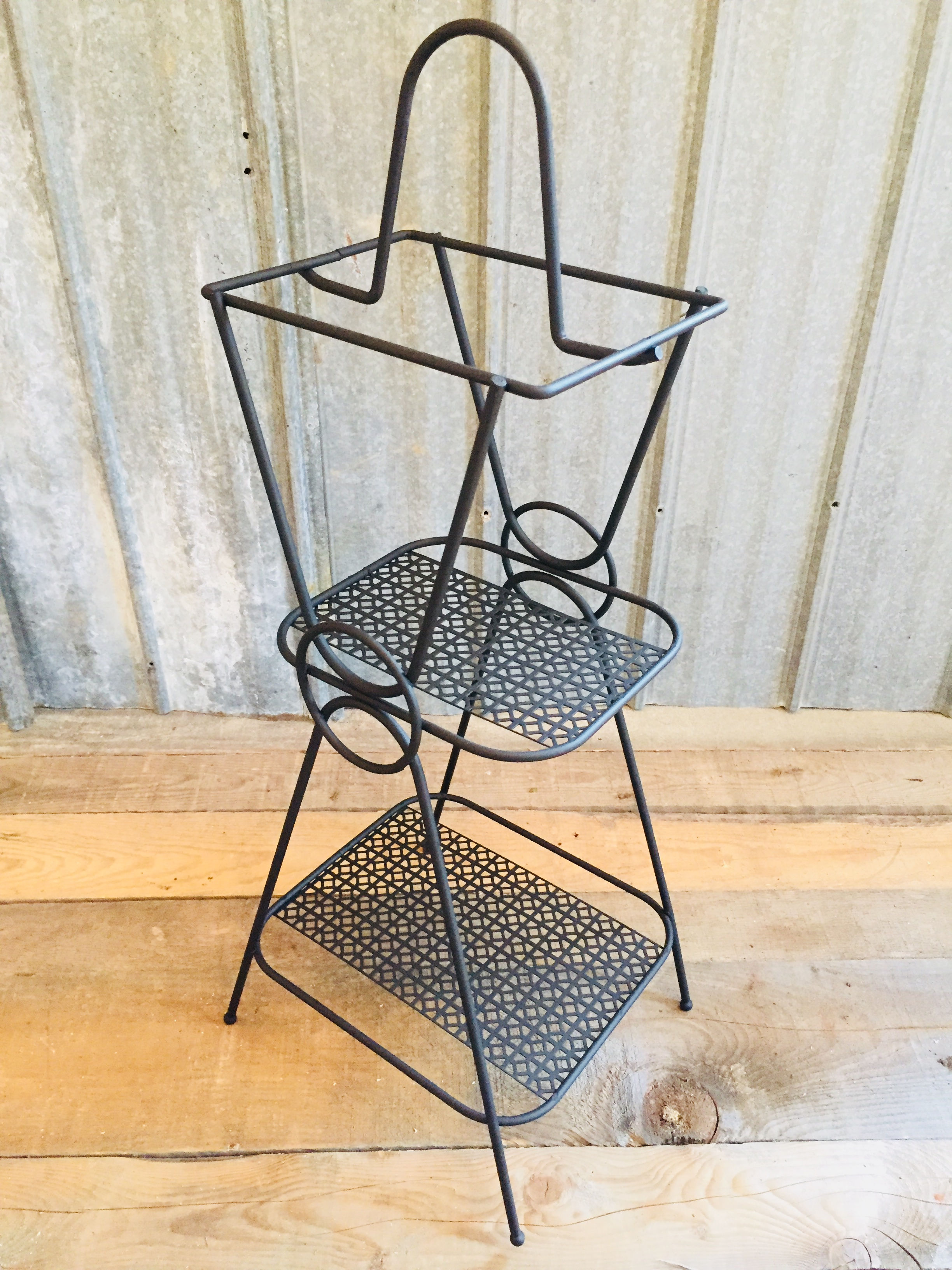 vintage steel side table (sold)