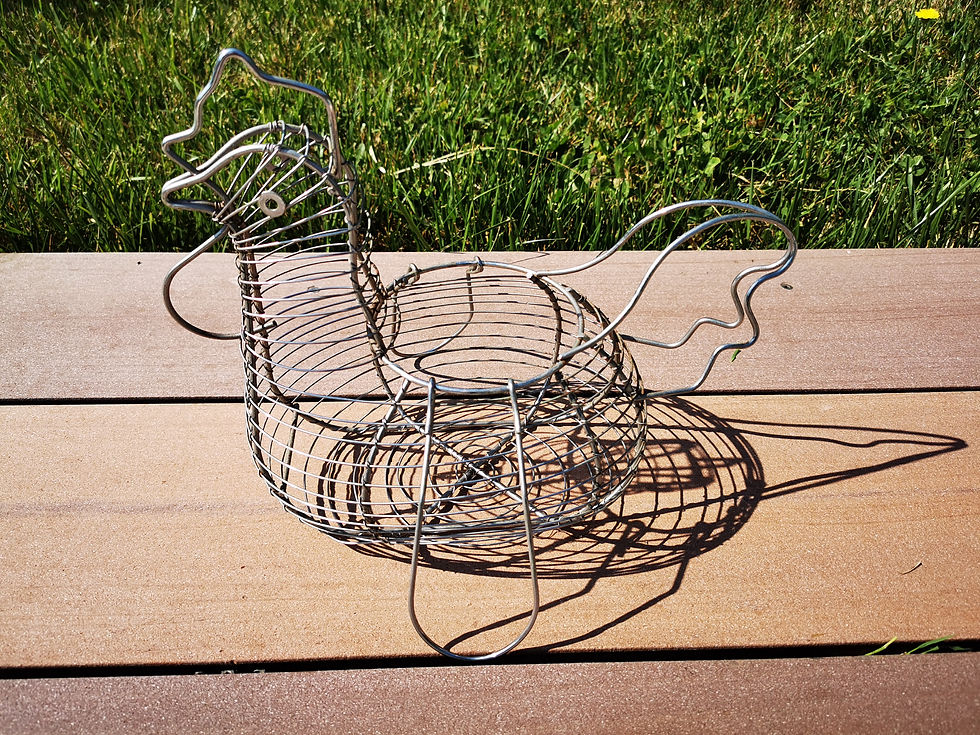 Miniature : Panier à œufs forme poule