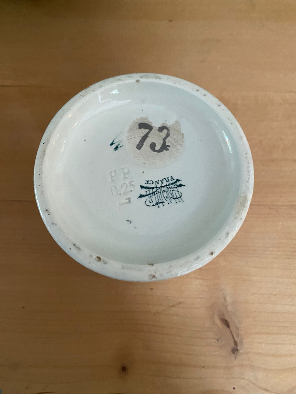 Miniature : Pot de confiture en grès Félix Potin