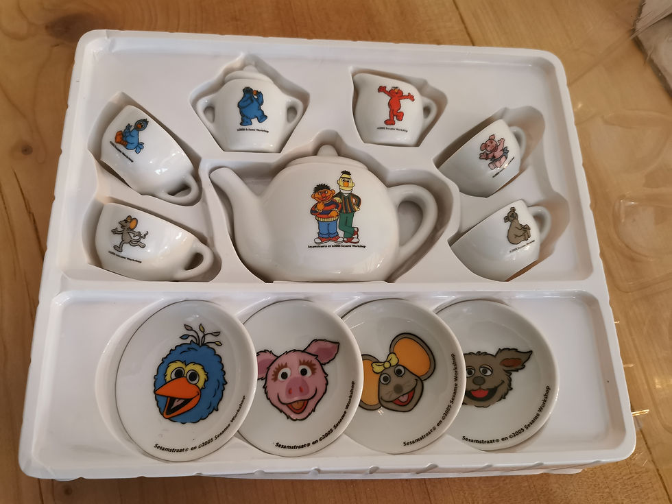 Service à thé en porcelaine Rue Sesame