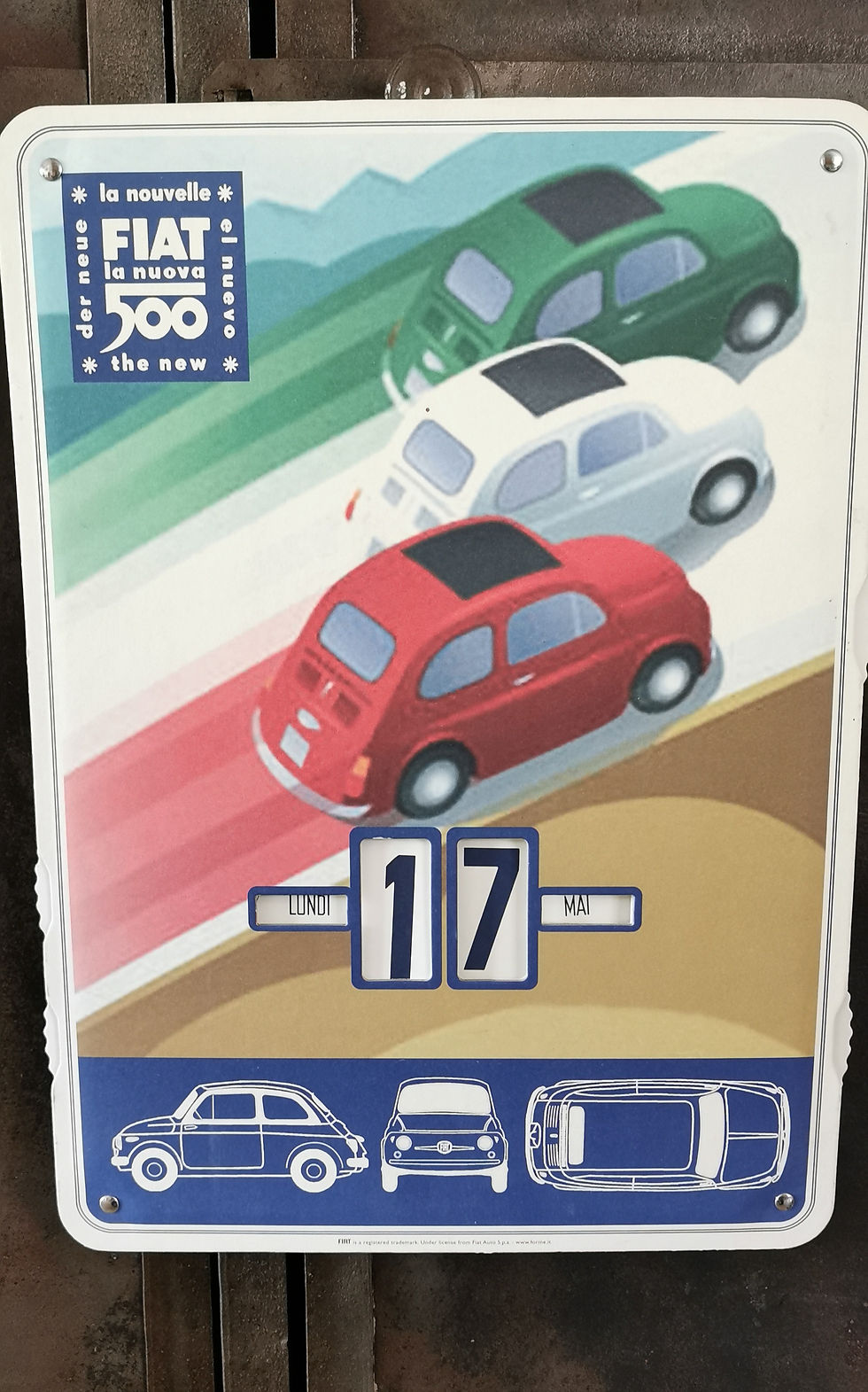 Miniature : Calendrier perpetuel Fiat 500