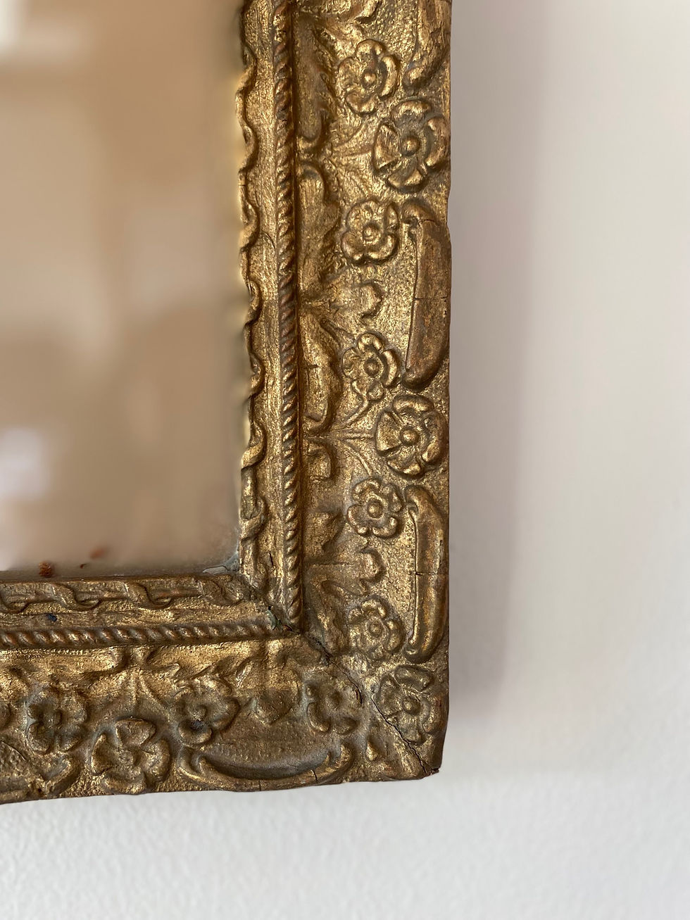 Miniature : Cadre ancien doré 