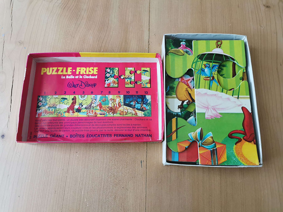 Miniature : Puzzle frise La Belle et le Clochard Walt Disney Nathan 
