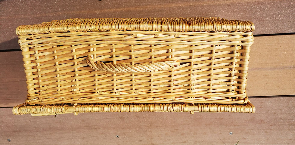 Miniature : Panier pique nique osier clair