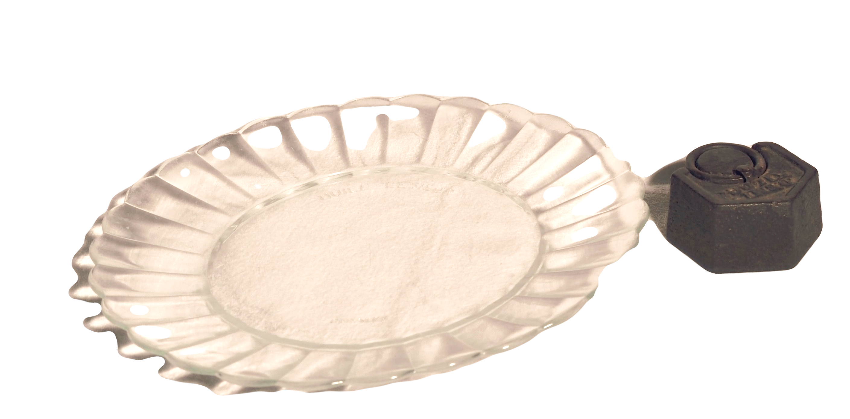 Assiette "fleur" Lesieur vintage