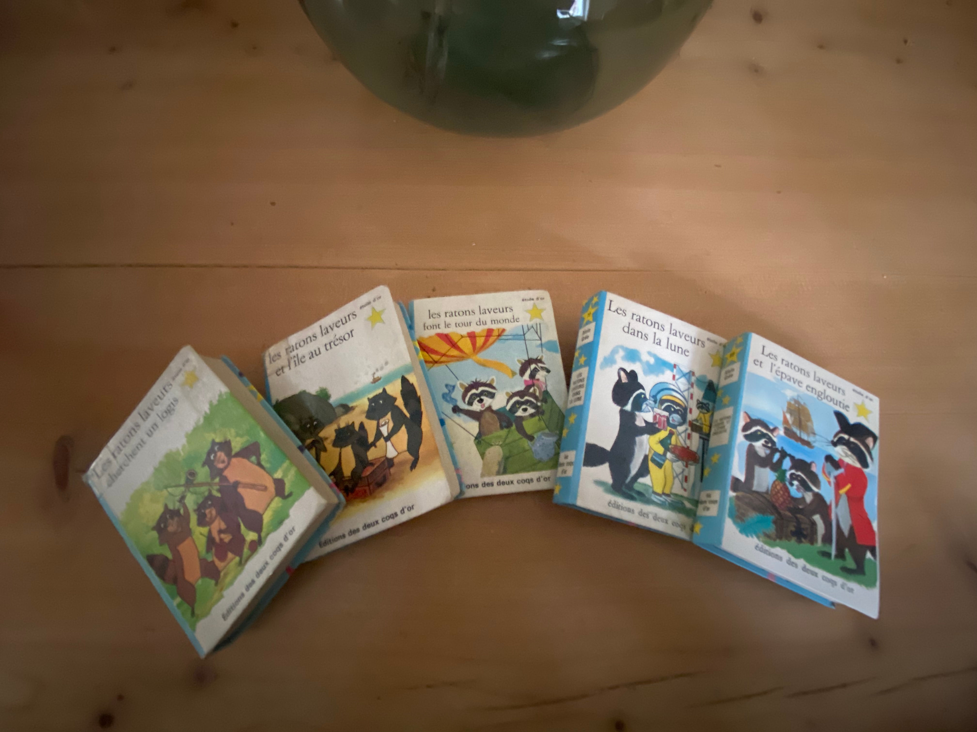 5 livres les ratons laveurs d’Alain Grée série bleue