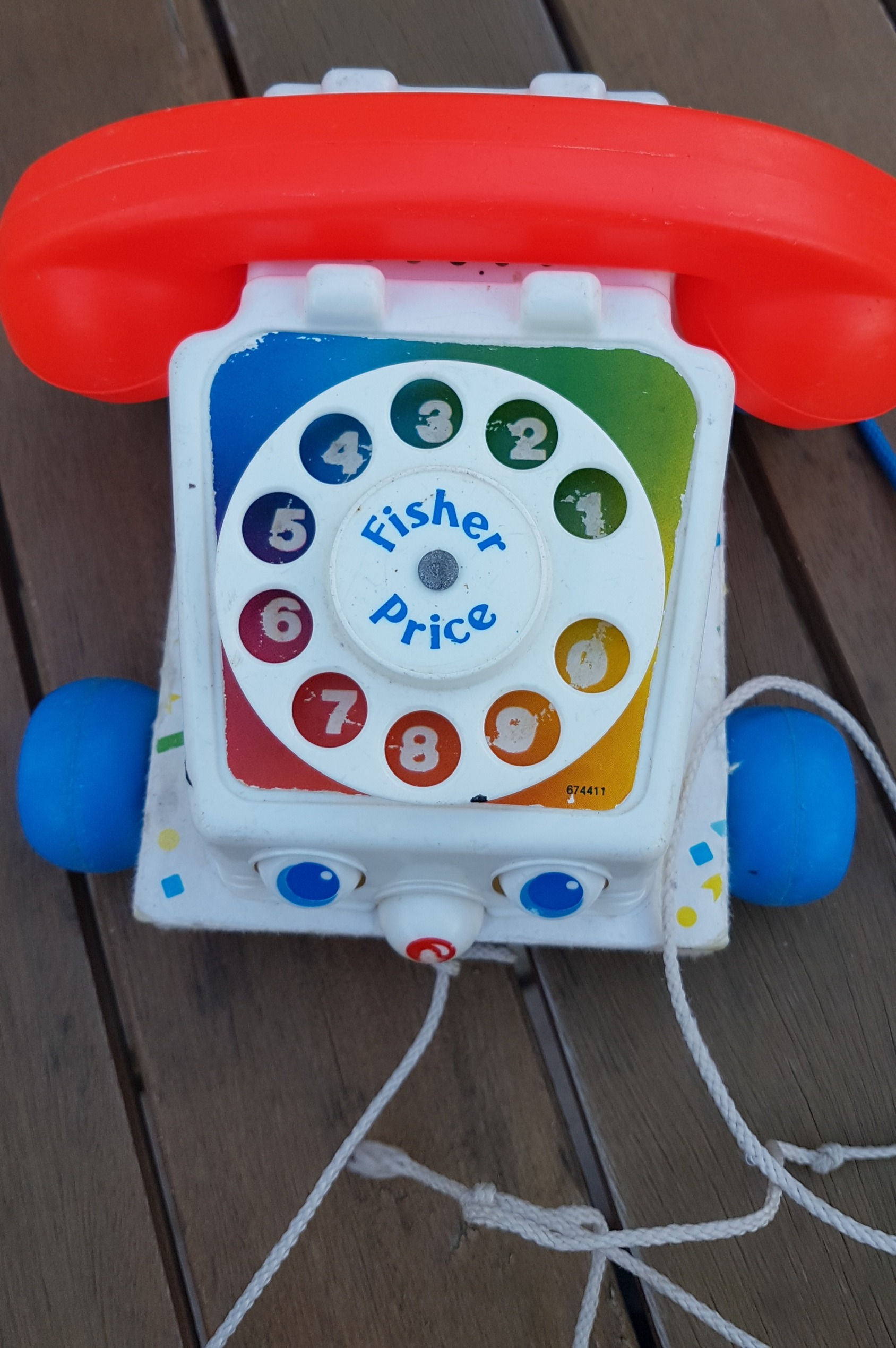 Téléphone vintage fisher price à tirer