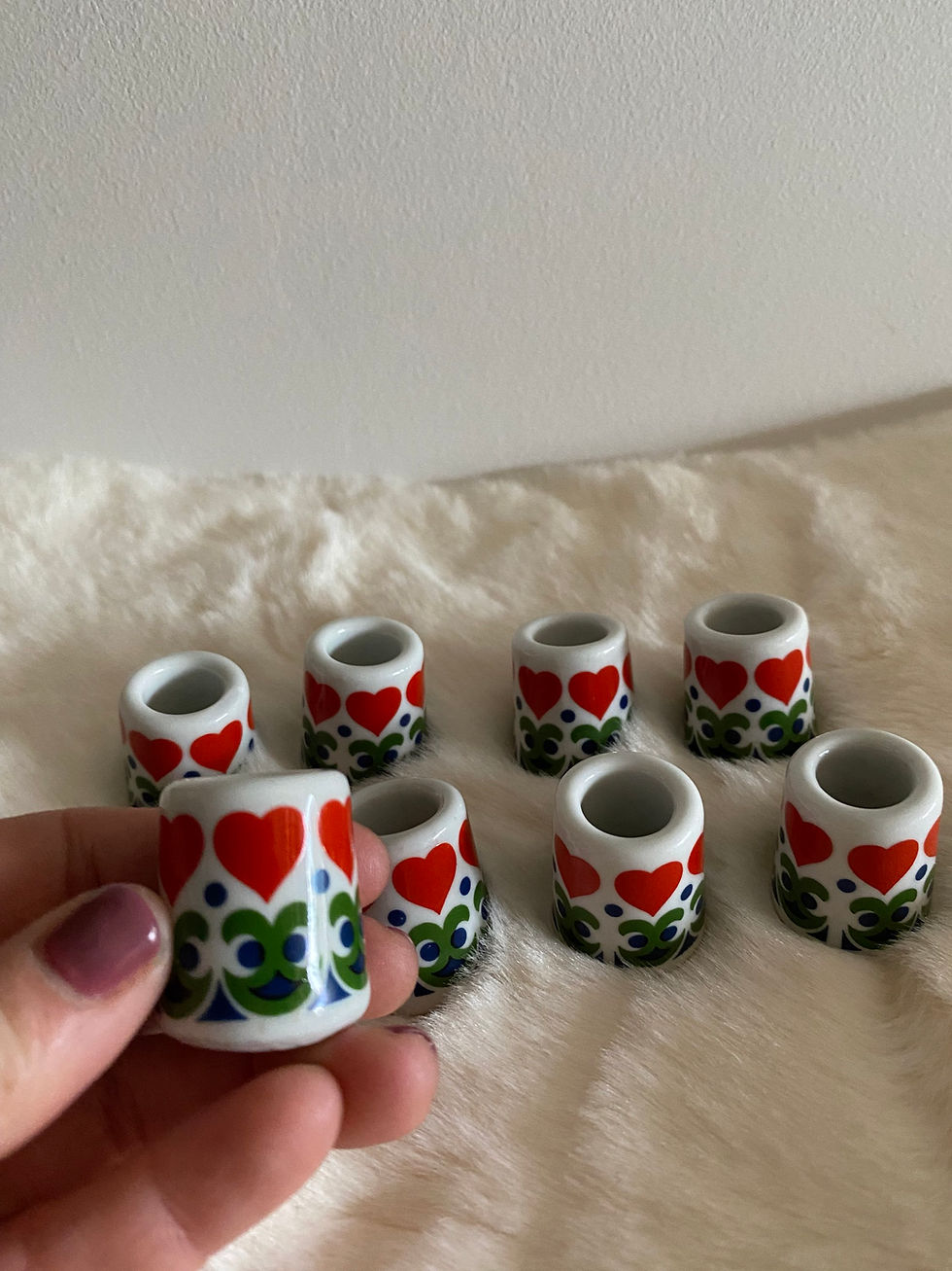 Miniature : Mini bougeoirs motif cœur 