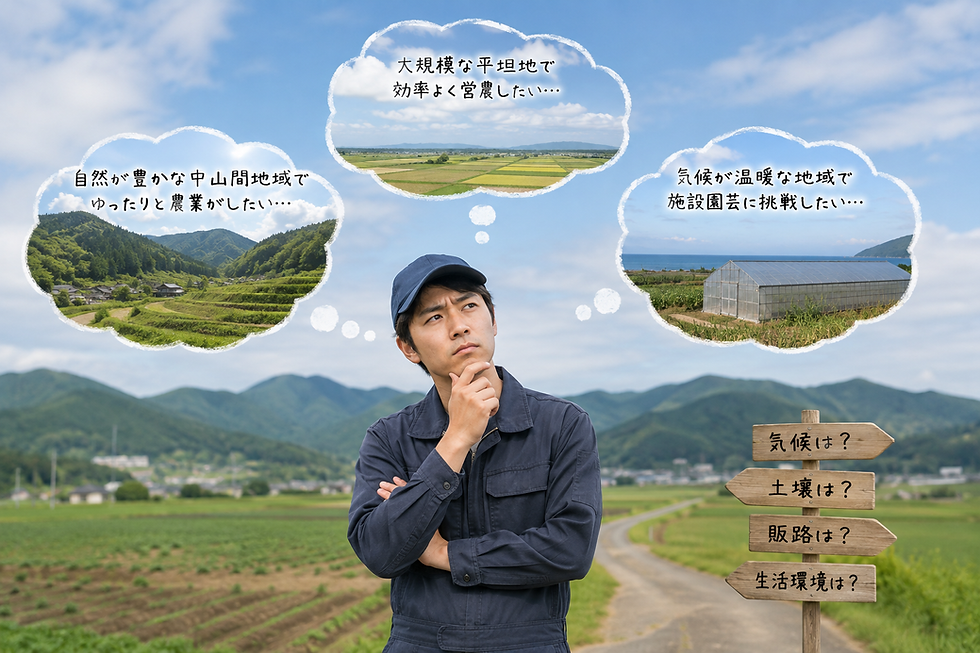 異業種から農業参入する前に知りたい就農地・移住・家族構成の実態