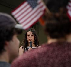 Picture of student speaking