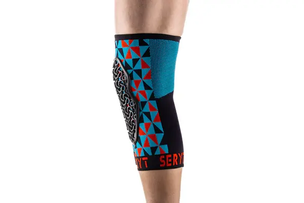 SERYT Flow Knee Pads Arlecchino Light-Blue Red
