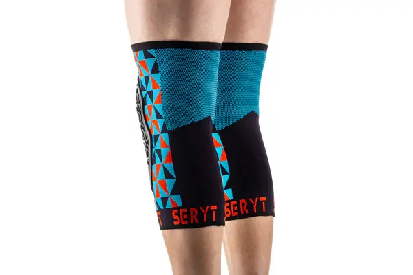 Thumbnail: SERYT Flow Knee Pads Arlecchino Light-Blue Red