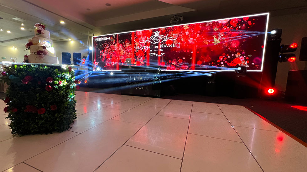 Indian Wedding DJ UK luxury wedding production setup