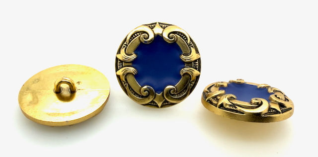 Thumbnail: ABS Plastic Button, Metal Plated (R967)