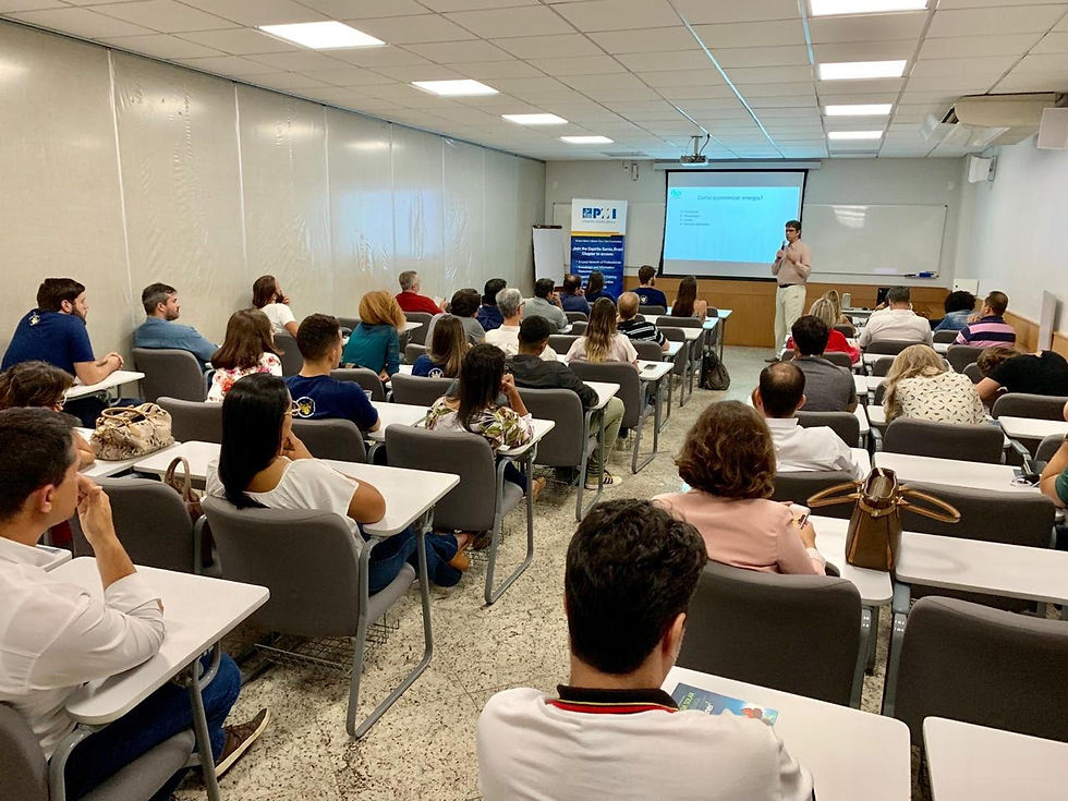 Palestra "Economia de energia" para os estudantes do PMI