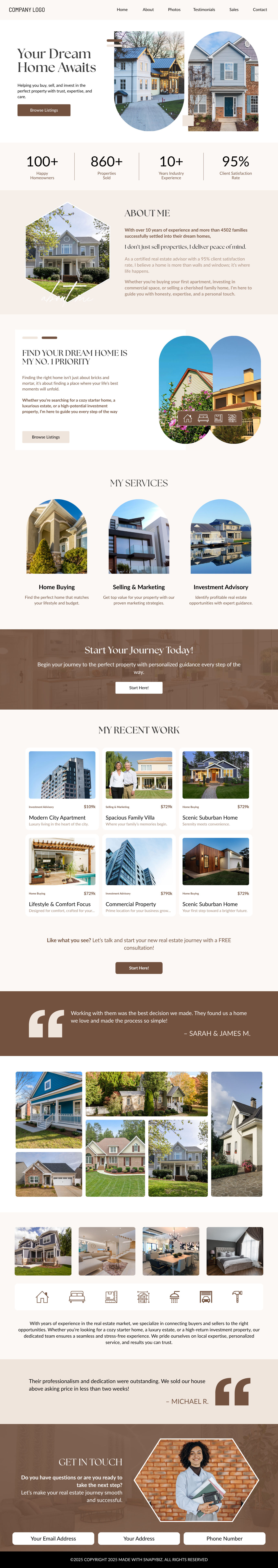 Interactive Small Business Website