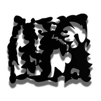 103 x 80 cm,
Öl auf ausgesägter Alu-Dibondplatte, 2023,
©Rik Beemsterboer