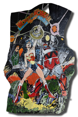 Wonderwoman 147 x 99 cm oil on cut-out aluminum dibond plate 2024
©Rik Beemsterboer
