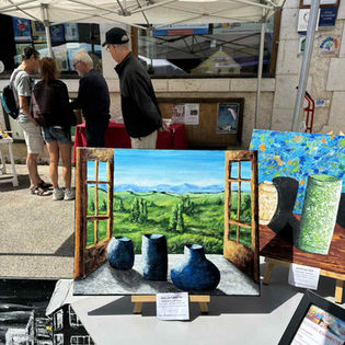 Clarisse Fournier, artiste peintre, Isère. Corrençon-en-vercors août 2025