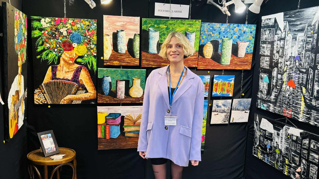 Clarisse Fournier. Artiste peintre, Isère. Exposition de Vinay 2025.