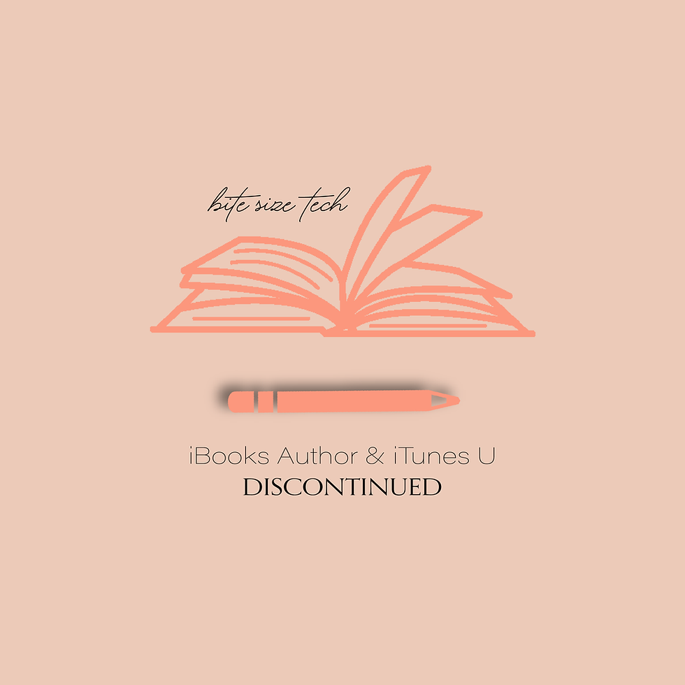 iTunes U/iBooks Author Discontinued