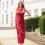 Thumbnail: Venus Classic Long Sequin Dress - Red