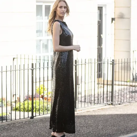 slim fit dress slacks BEC + BRIDGE - Venus Sequin Mini main image 1