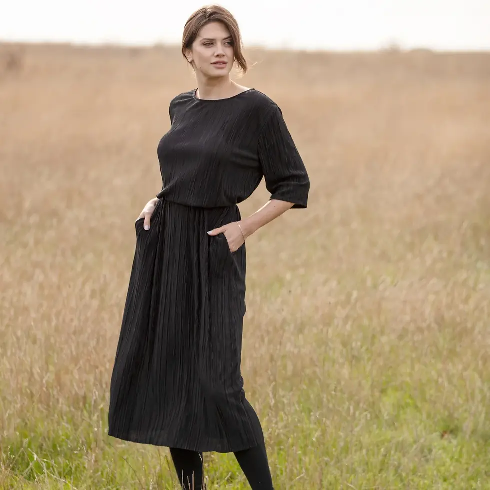 Thumbnail: Helena Flexi Dress - Wear Three Ways - Black