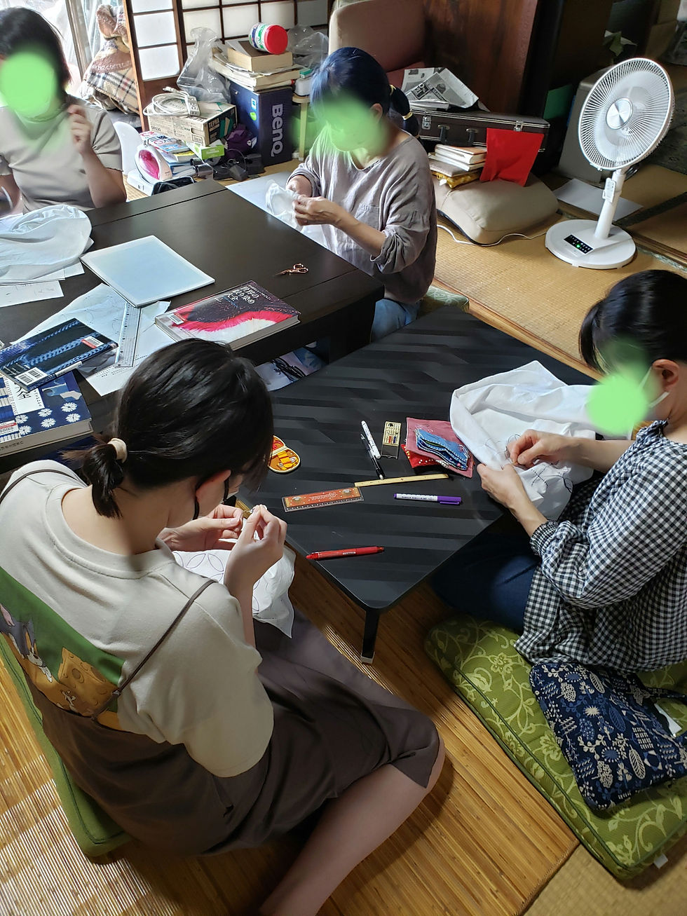 6月7月藍染めと沈殿藍で絞り染めご報告(その1)