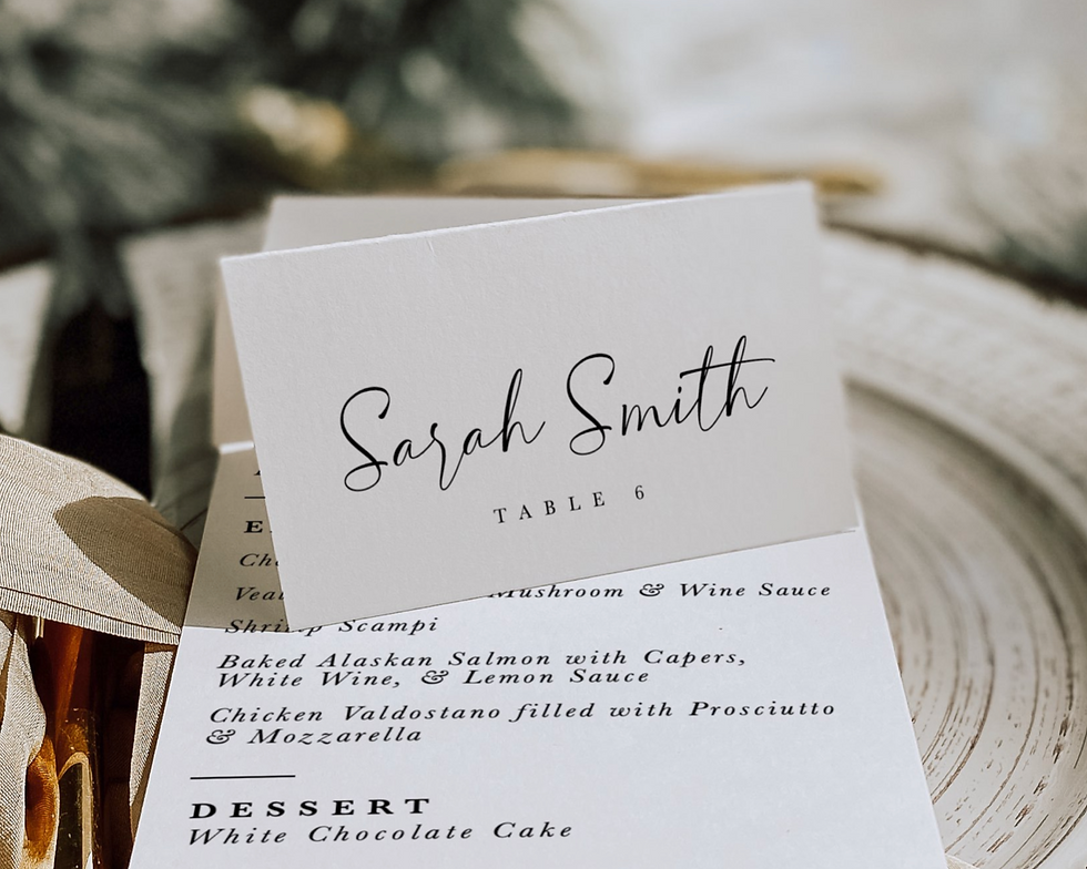 Thumbnail: place cards for wedding
