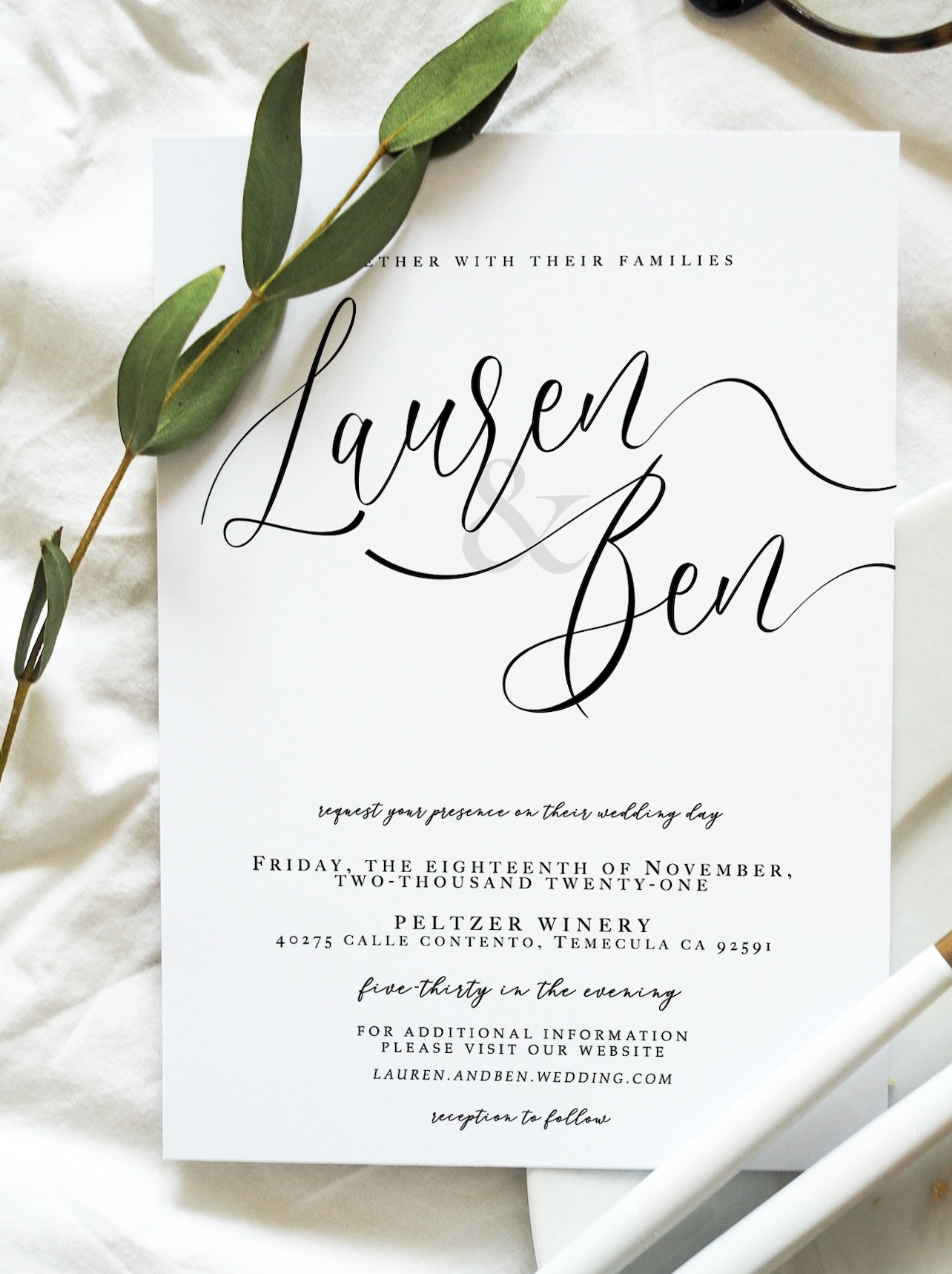 pocket invitation, champagne wedding invitation