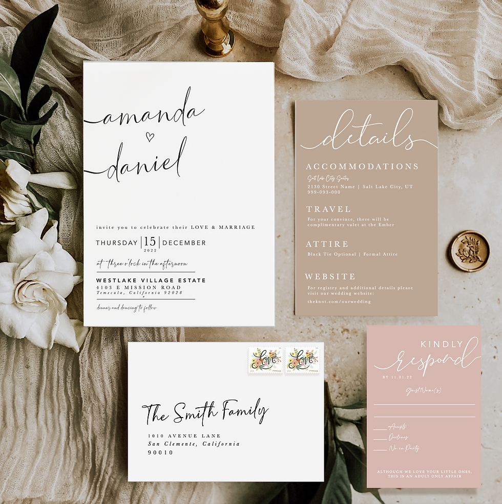 Thumbnail: NEW! Pocket Invite | Blush Nude