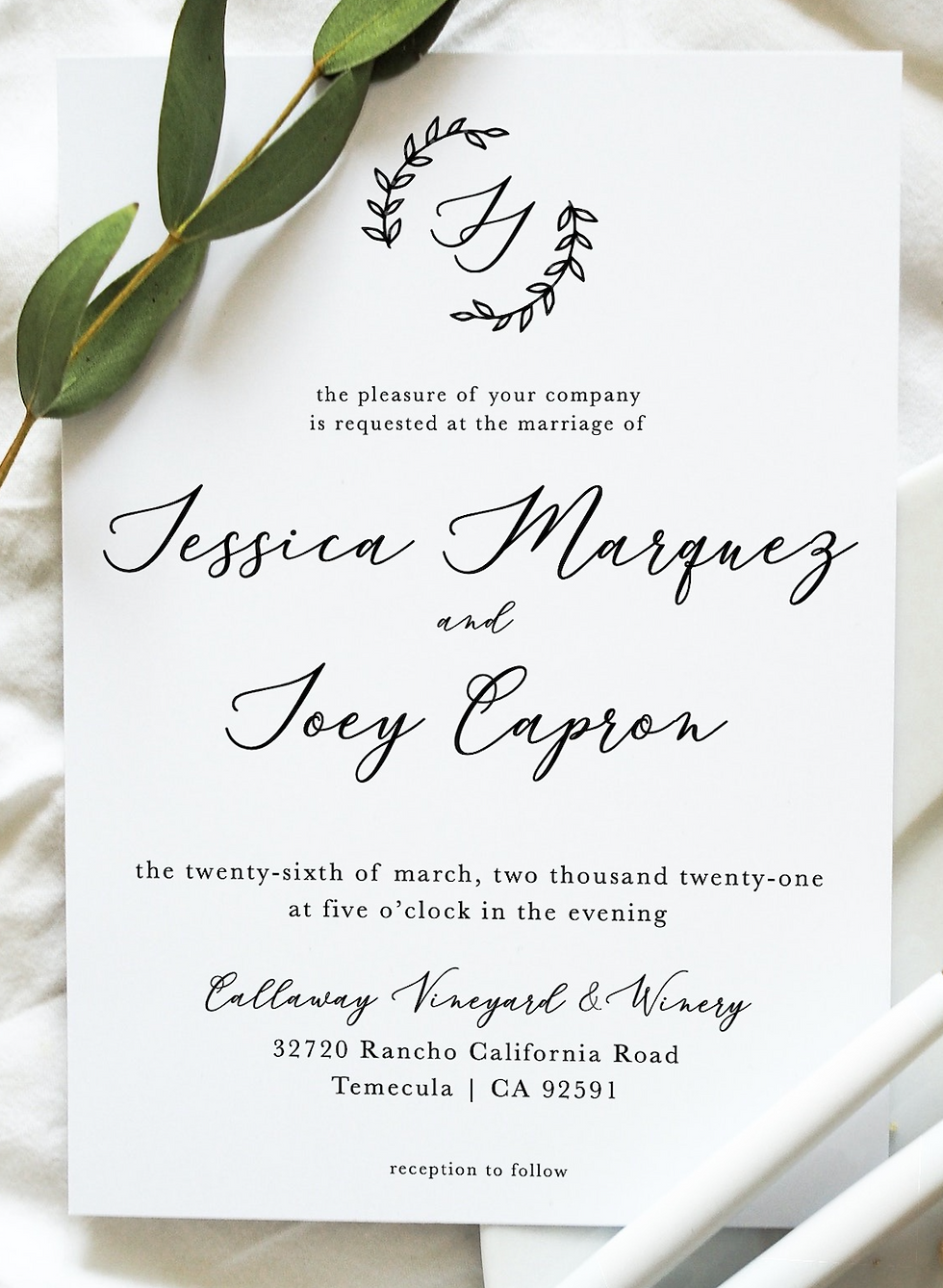 Thumbnail: white wedding, all white wedding invitation