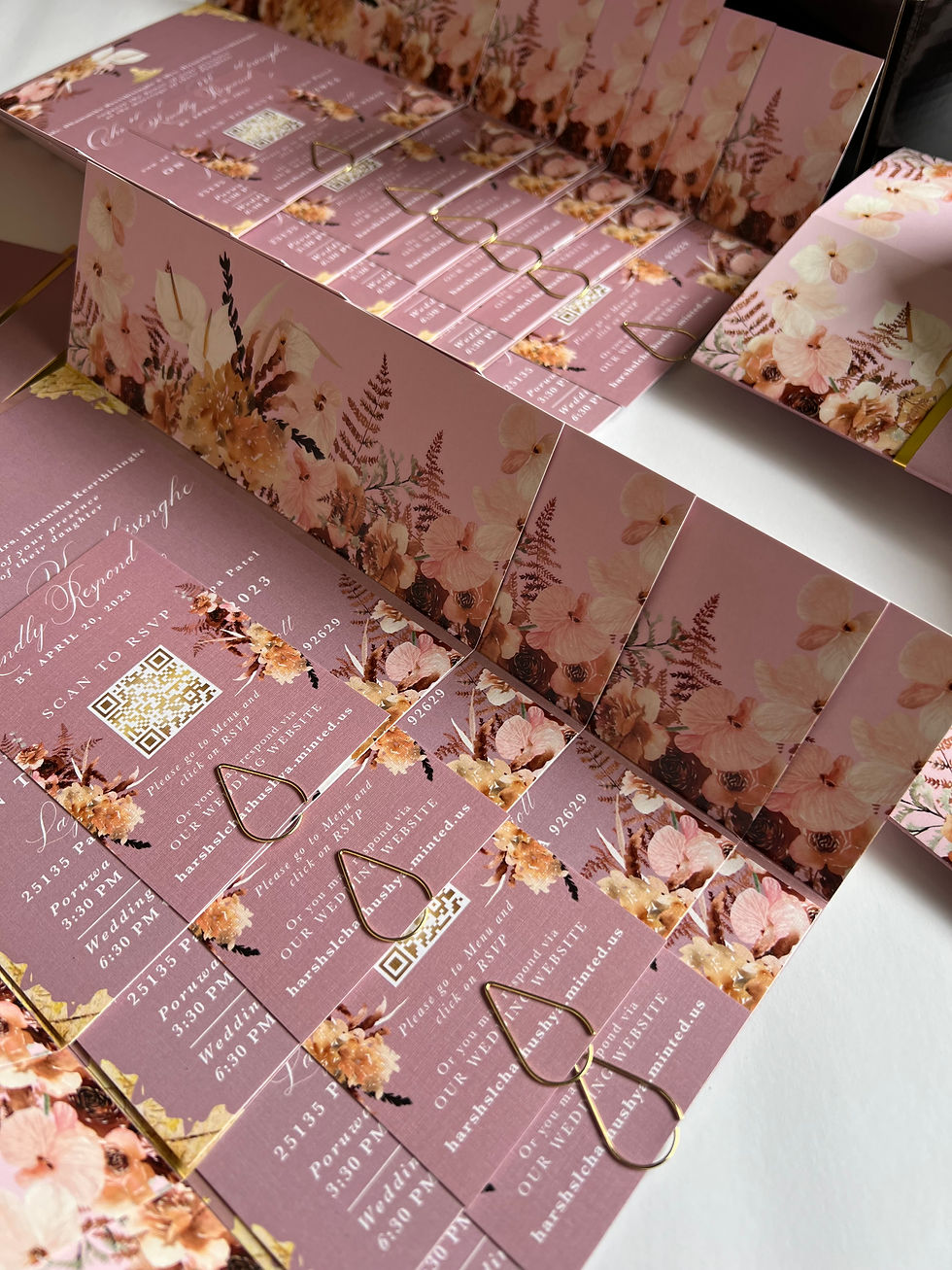Thumbnail: Boho Blush | gatefold invitation suite