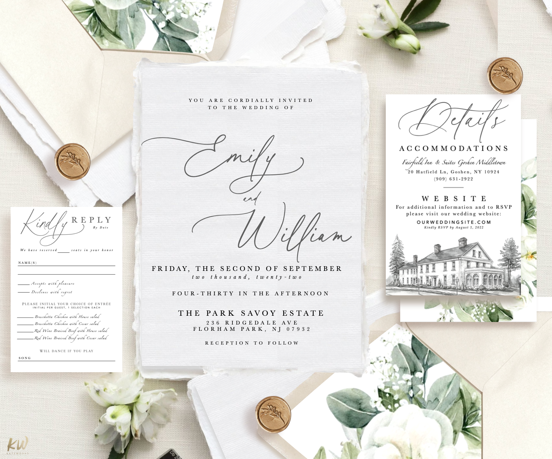 deckle edge invitation suite, deckle edge invitation, torn edge invitation