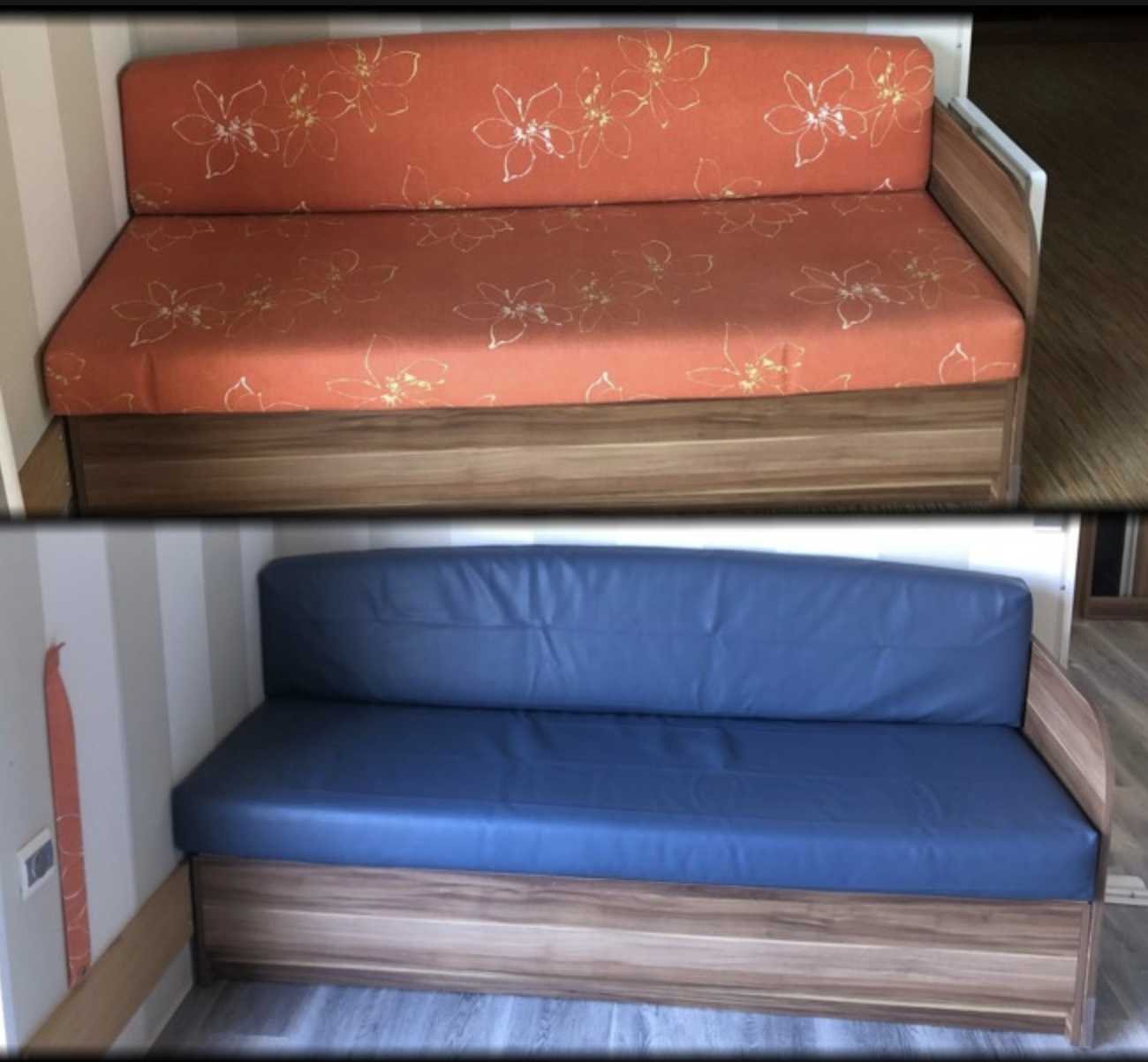 Relooking sellerie banquette salon