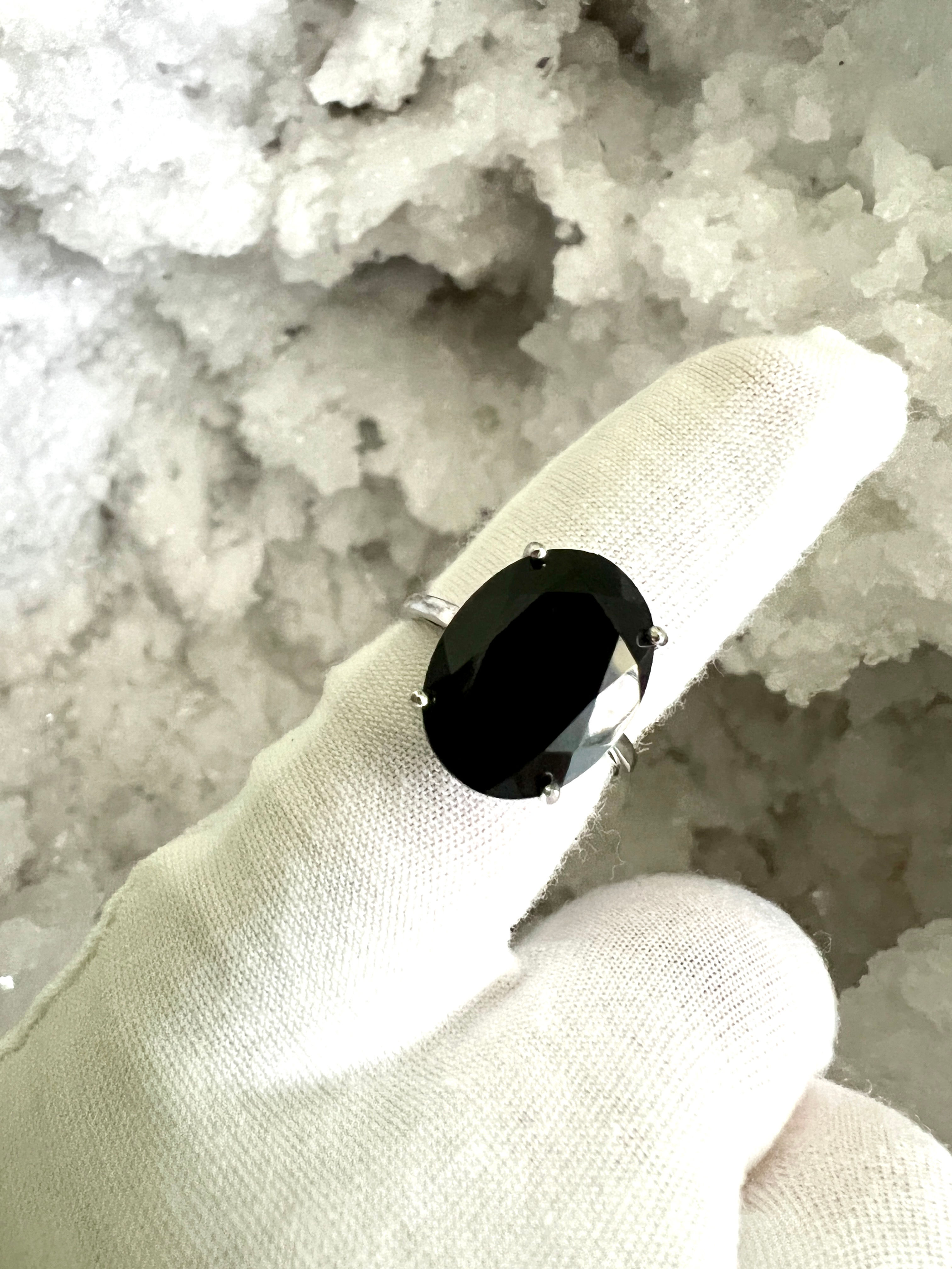 Bague en argent Onix 6.6 ct