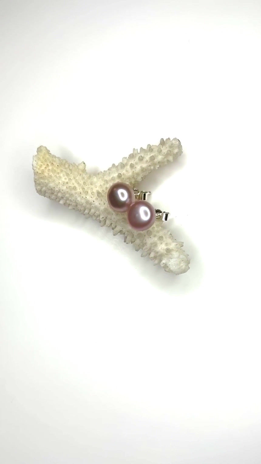 Miniatură: Cercei cu Perle „pink”.